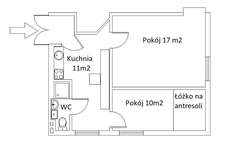 Apartament 2 Pokoje Lublin Centrum Ulica Narutowicza Екстериор снимка